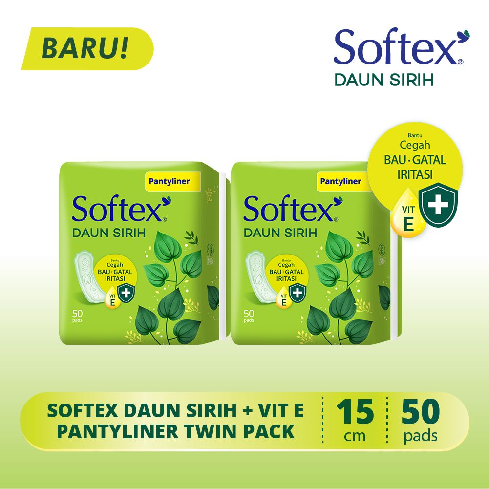 Softex Daun Sirih Pantyliner 50s - Twin Pack - 2