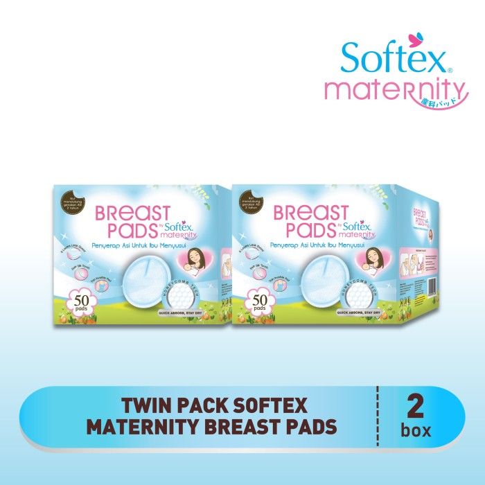 Softex Maternity Breast Pad 50s x 2 Pack - 1