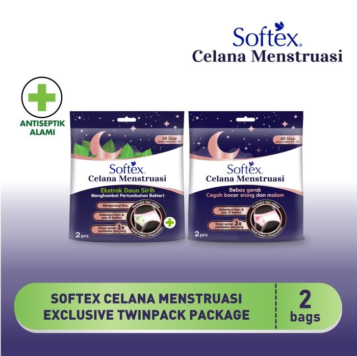 Softex Celana Menstruasi Exclusive Twinpack Package - 1
