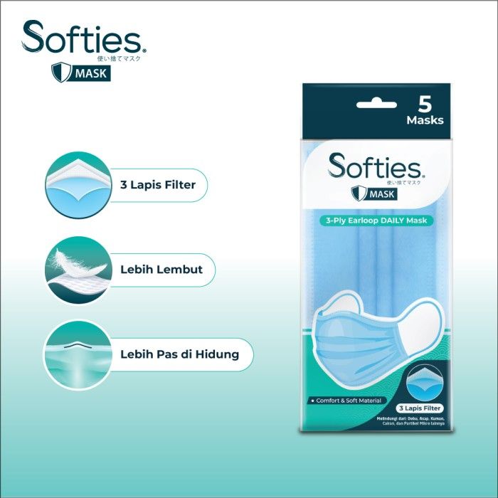 Softies Daily Mask 5s Batik Parang - 3