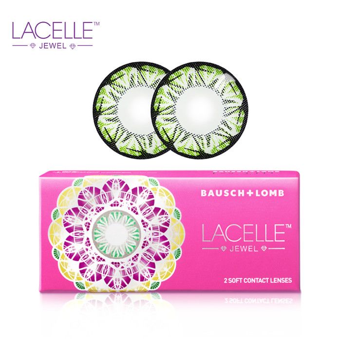 Lacelle Jewel Softlense Warna - Peridot Green -7.50 - 2