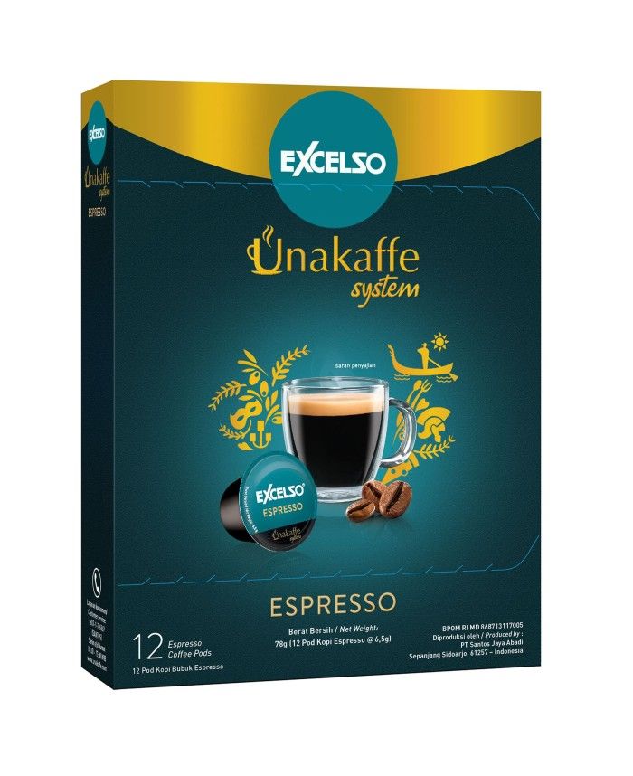 EXCELSO UNAKAFFE Espresso - Kopi Kapsul-Capsule Coffee (12x6,5gr) - 2