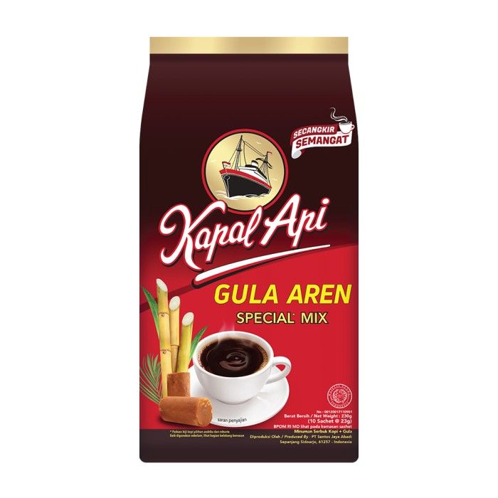 KAPAL API Special Mix 1 Pack Gula Aren + 1 Pack Less Sugar - 2