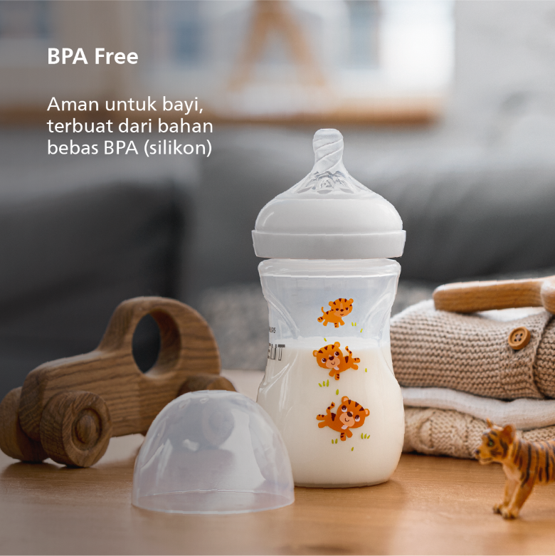 Philips Avent Natural Bottle Single 9Oz Tiger SCF627/40 Botol Bayi - 5