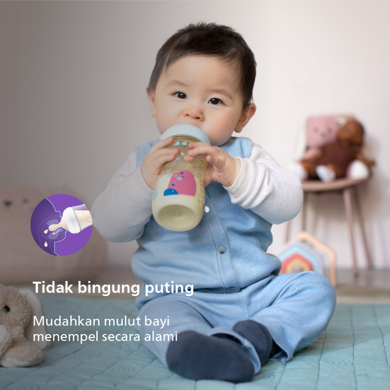 Philips Avent Natural PPSU Twin Bottle 1M+ 260ml SCF582/20 Botol Bayi - 4