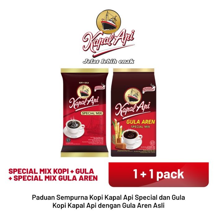 KAPAL API Special Mix 1 Pack + 1 Pack Gula Aren - 1