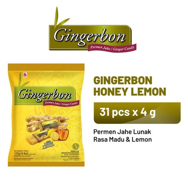 Gingerbon Honey Lemon 1 Bag (31 x 4 gr) - 1