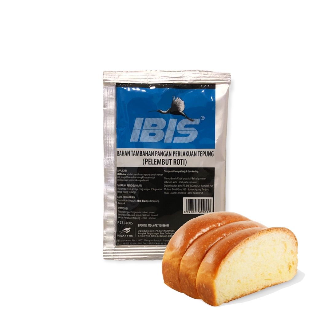 Ibis Blue Ibis Biru Pelembut Roti Kemasan Sachet 20g - 2