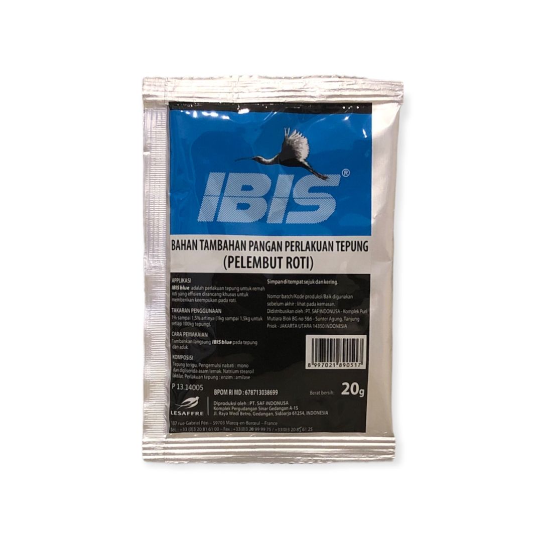 Ibis Blue Ibis Biru Pelembut Roti Kemasan Sachet 20g - 1