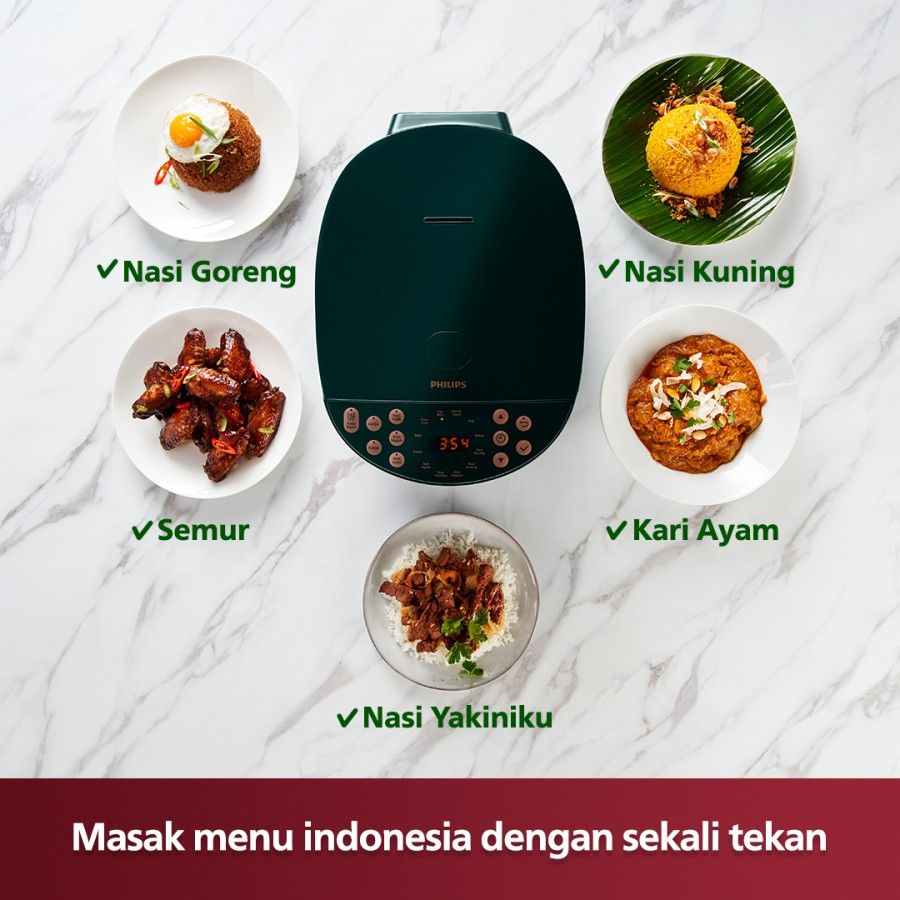 Philips Digital Rice Cooker 1.8L HD4515/91 X1+ - 3