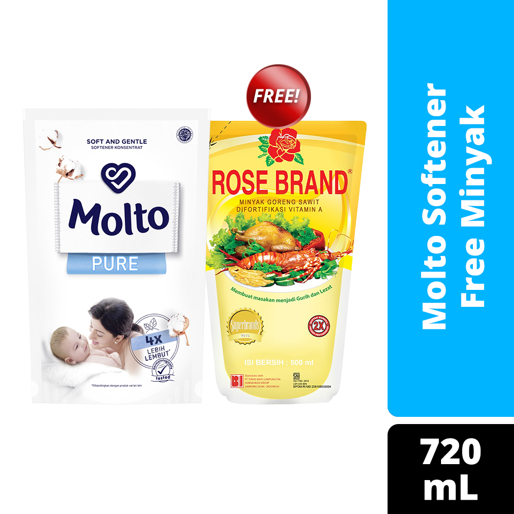 Molto Pure Softener Konsentrat 720ML Free Minyak - 1
