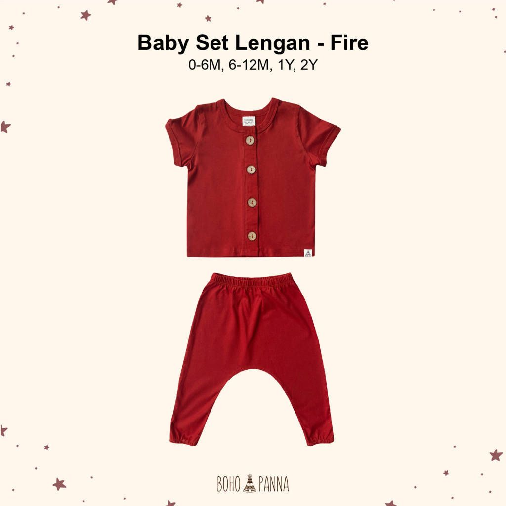 BOHOPANNA - BABY SET LENGAN FIRE 1Y - Setelan Bayi - 1