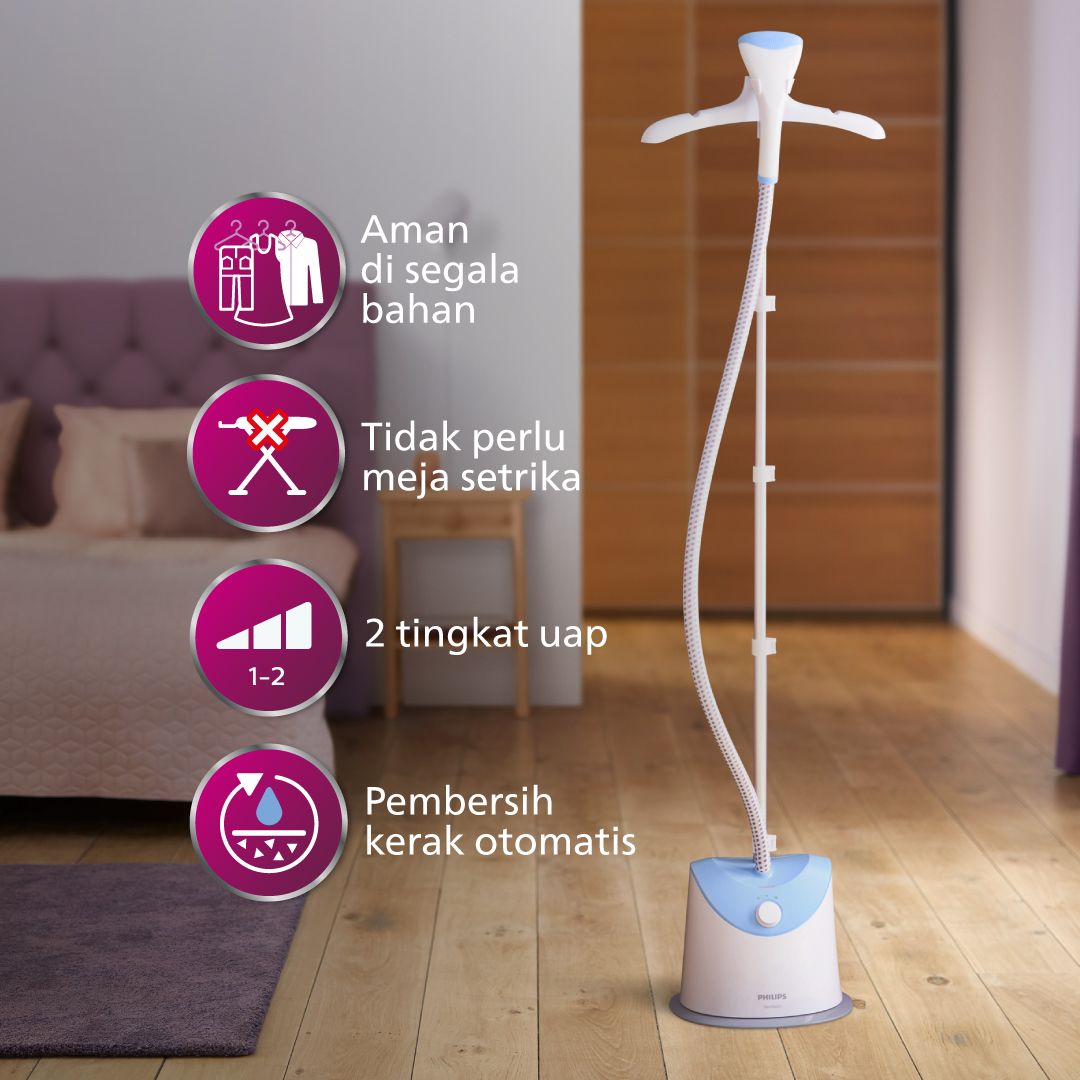 PHILIPS Easy Touch Stand Steamer GC482/25 - 2