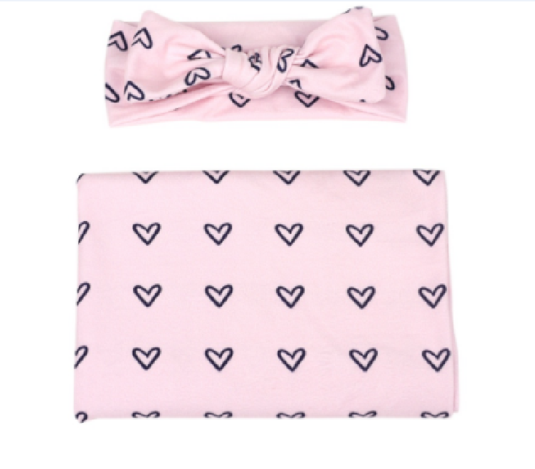 Bedong + Bando Bayi Perempuan Import Bahan Lembut dan Adem/Set B - 3