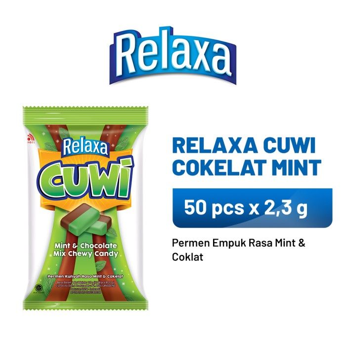 Relaxa Cuwi Coklat Mint 1 Bag (50 x 2.3 gr) - 1
