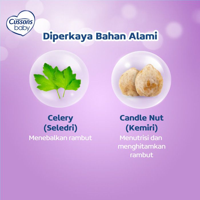 Cussons Baby Hair Lotion Candle Nut & Celery Pack - Beli 2 GRATIS 1 - 3
