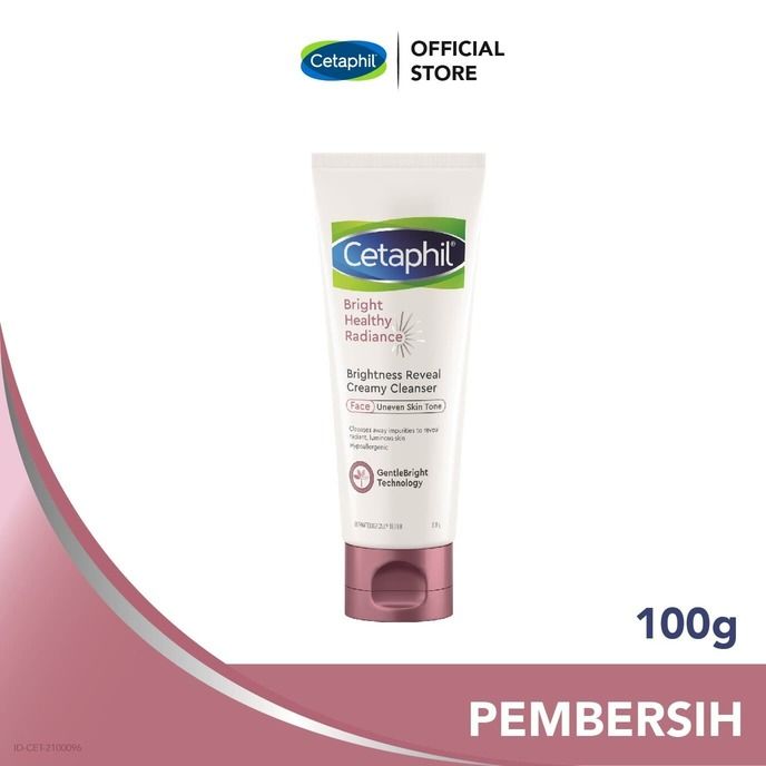 Cetaphil Bright Healthy Radiance Reveal Creamy Cleanser 100g Skin Care Pembersih Muka - 1