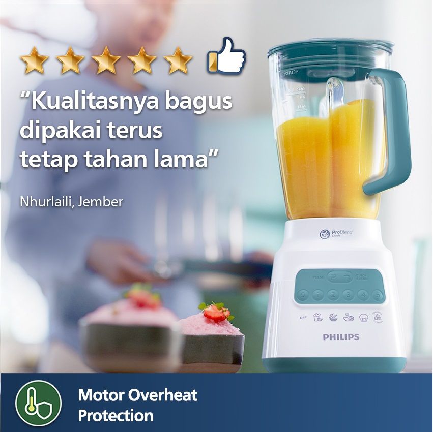 NOT USE - Philips Blender 5000 Series HR2223/60 - Misty Blue + Accessory - 3