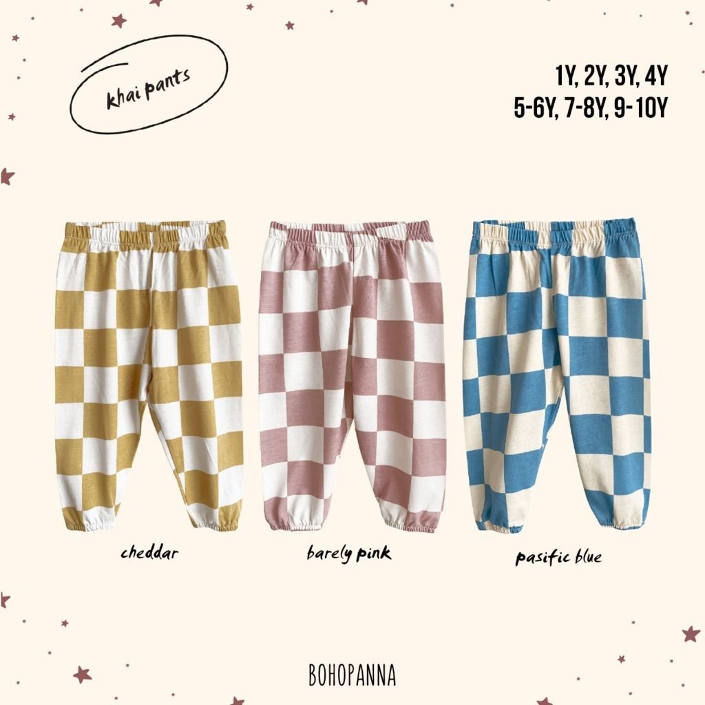 BOHOPANNA - KHAI PANT - CHEDDAR 3Y - Celana Anak - 3