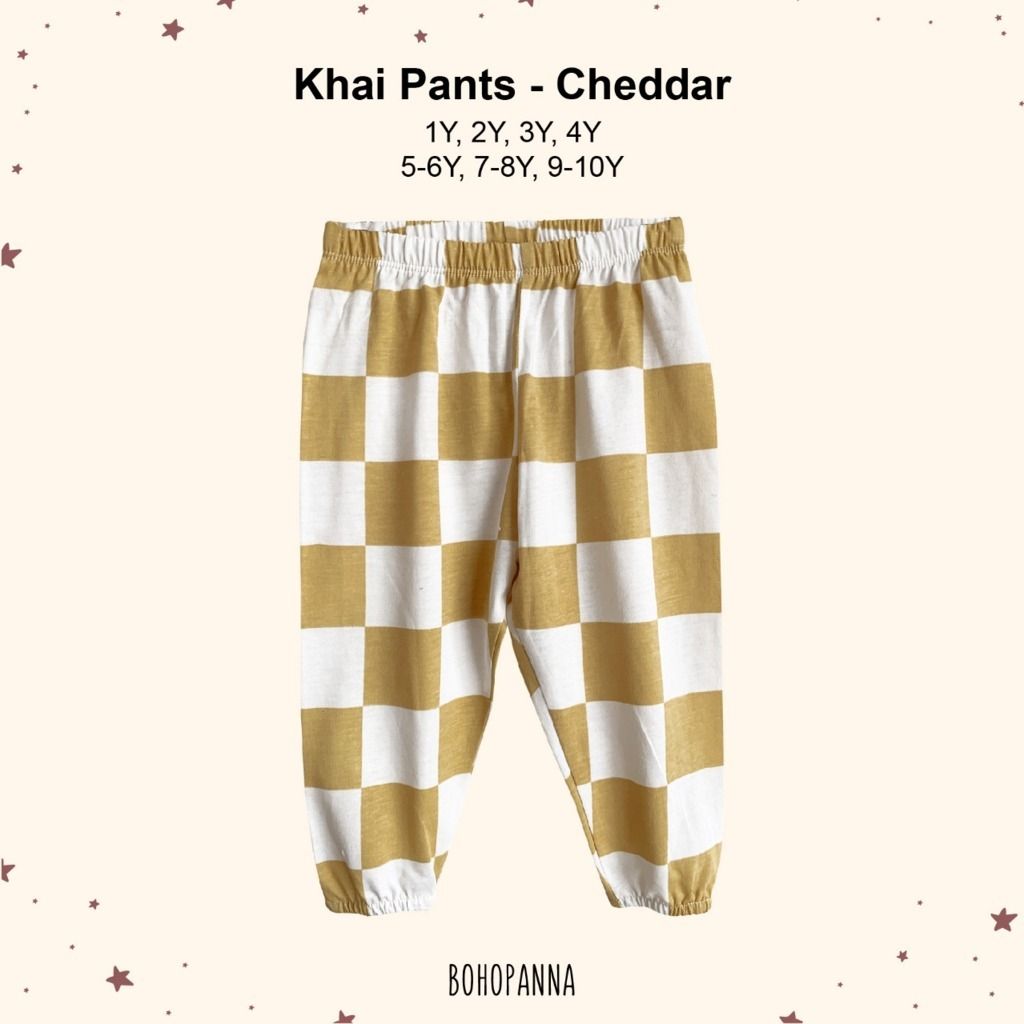 BOHOPANNA - KHAI PANT - CHEDDAR 3Y - Celana Anak - 1