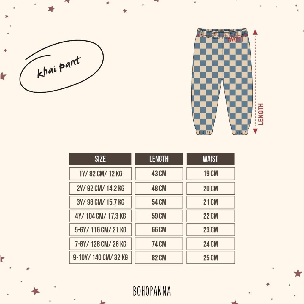 BOHOPANNA - KHAI PANT - BARELY PINK 7-8Y - Celana Anak - 2