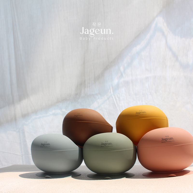 JAGEUN Premium Silicone Baby Suction Bowl | Mangkok Tempat Makan Bayi Warna Hijau - 3