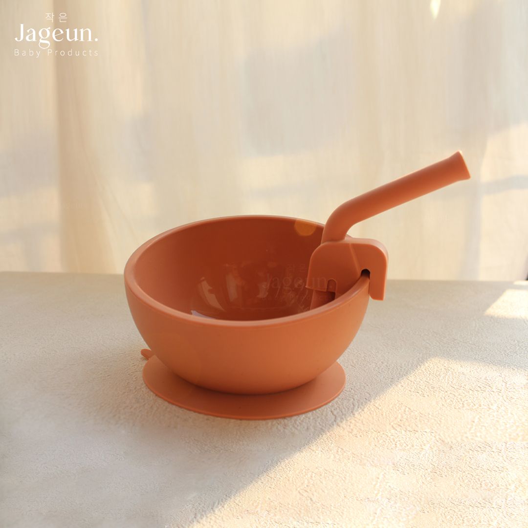 JAGEUN Premium Silicone Elephant Baby Straw | Sedotan Bayi Figur Gajah Warna Hijau - 4