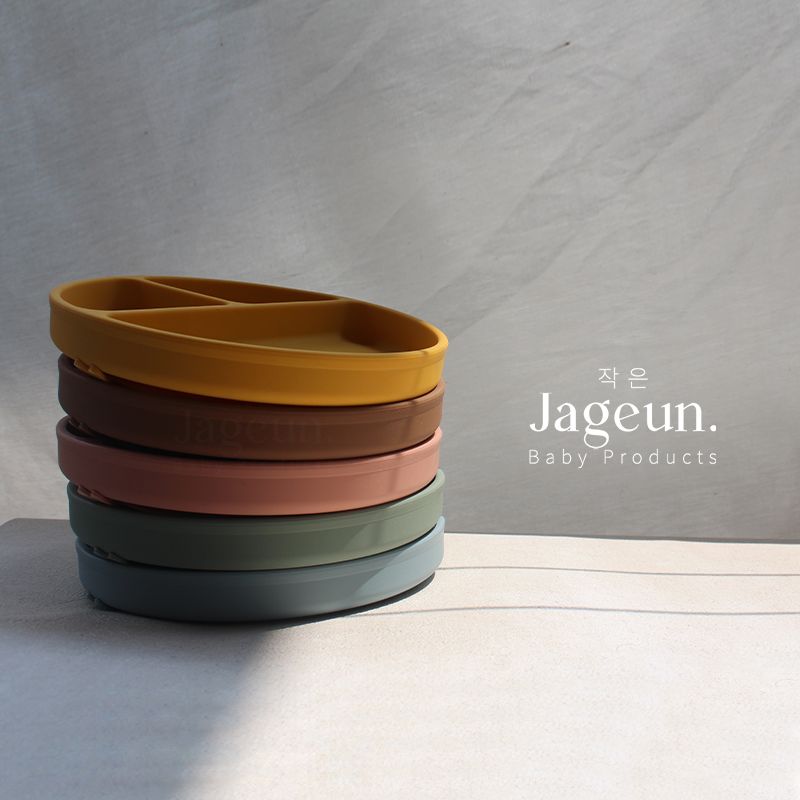 JAGEUN Premium Silicone Suction Plate | Piring Tempat Makan Anak Bayi Warna Biru - 2