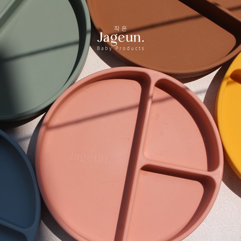 JAGEUN Premium Silicone Suction Plate | Piring Tempat Makan Anak Bayi Warna Biru - 4