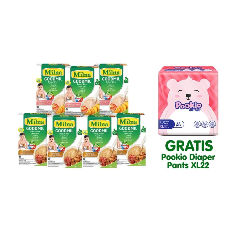 Bundle Milna Goodmil 8+ Delight Free Pookio Diaper Pants XL22 - 2