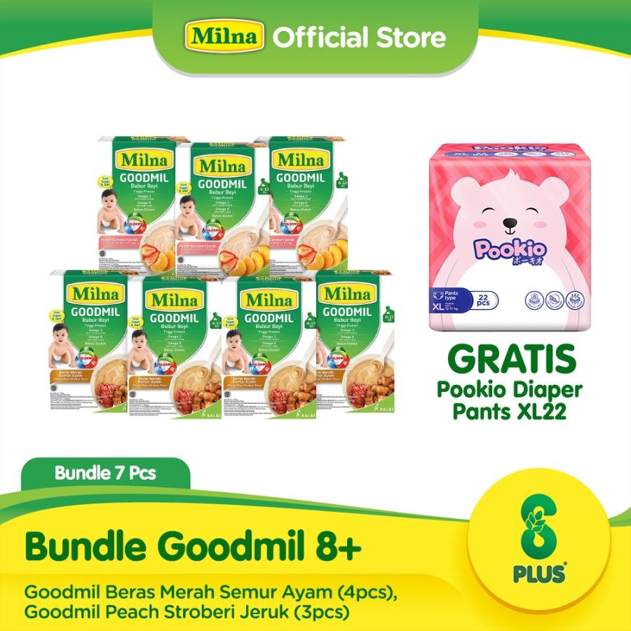 Bundle Milna Goodmil 8+ Delight Free Pookio Diaper Pants XL22 - 1