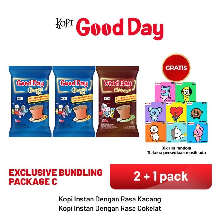 [GOOD DAY SPECIAL EDITION BT21] EXCLUSIVE BUNDLING PACKAGE C - 1