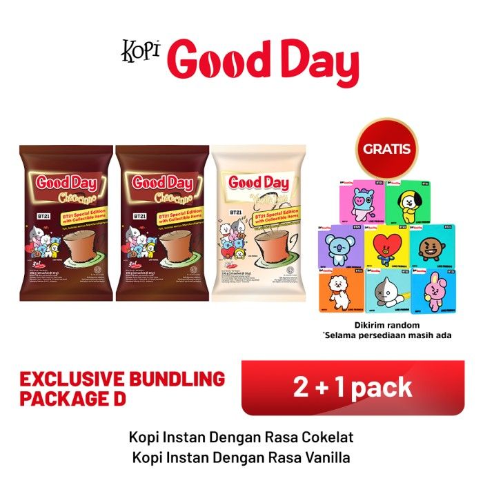 [GOOD DAY SPECIAL EDITION BT21] EXCLUSIVE BUNDLING PACKAGE D - 1