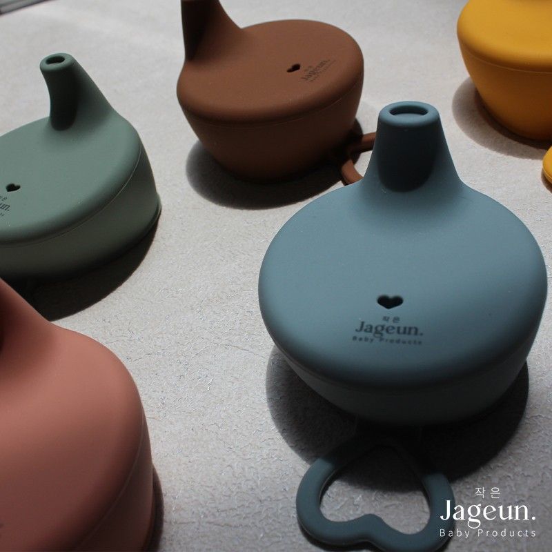 JAGEUN Premium Silicone Baby Sippy Cup Lid | Tutup Gelas Silikon Anak Warna Kuning - 3
