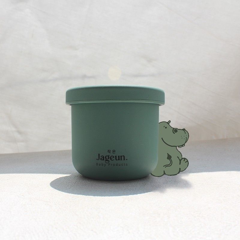 JAGEUN Silicone Baby Food Container Storage Box | Kotak Mpasi bayi 250 ml Warna Hijau - 1