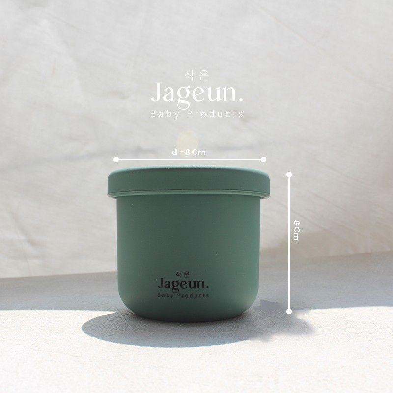 JAGEUN Silicone Baby Food Container Storage Box | Kotak Mpasi bayi 250 ml Warna Hijau - 5