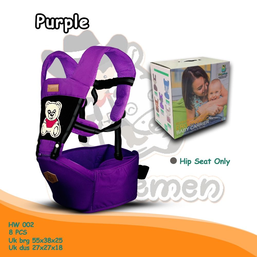 PURPLE Hipseat Baby Carrier Gendongan Bayi Horsemen HW002 - 1