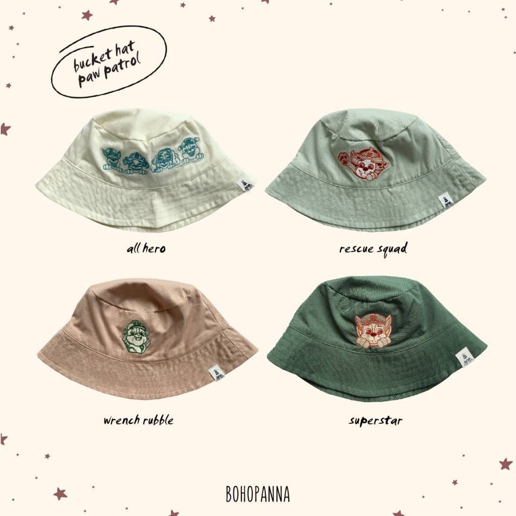 BOHOPANNA - PAW PATROL - BUCKET HAT - SUPERSTAR - Topi Anak - 3