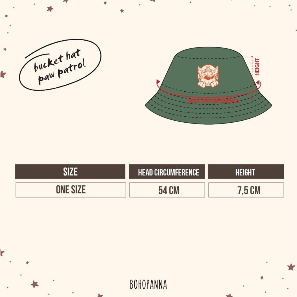 BOHOPANNA - PAW PATROL - BUCKET HAT - SUPERSTAR - Topi Anak - 2