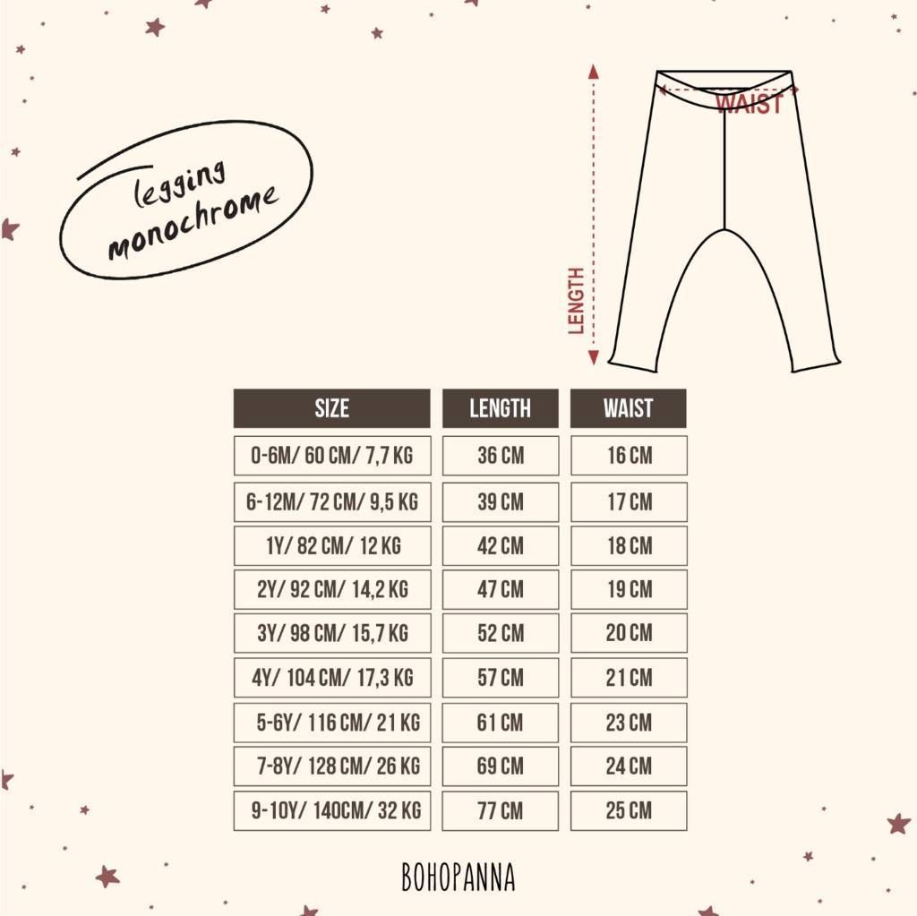 BOHOPANNA - LEGGING UNISEX - KHAKI 4Y - Celana Anak - 2