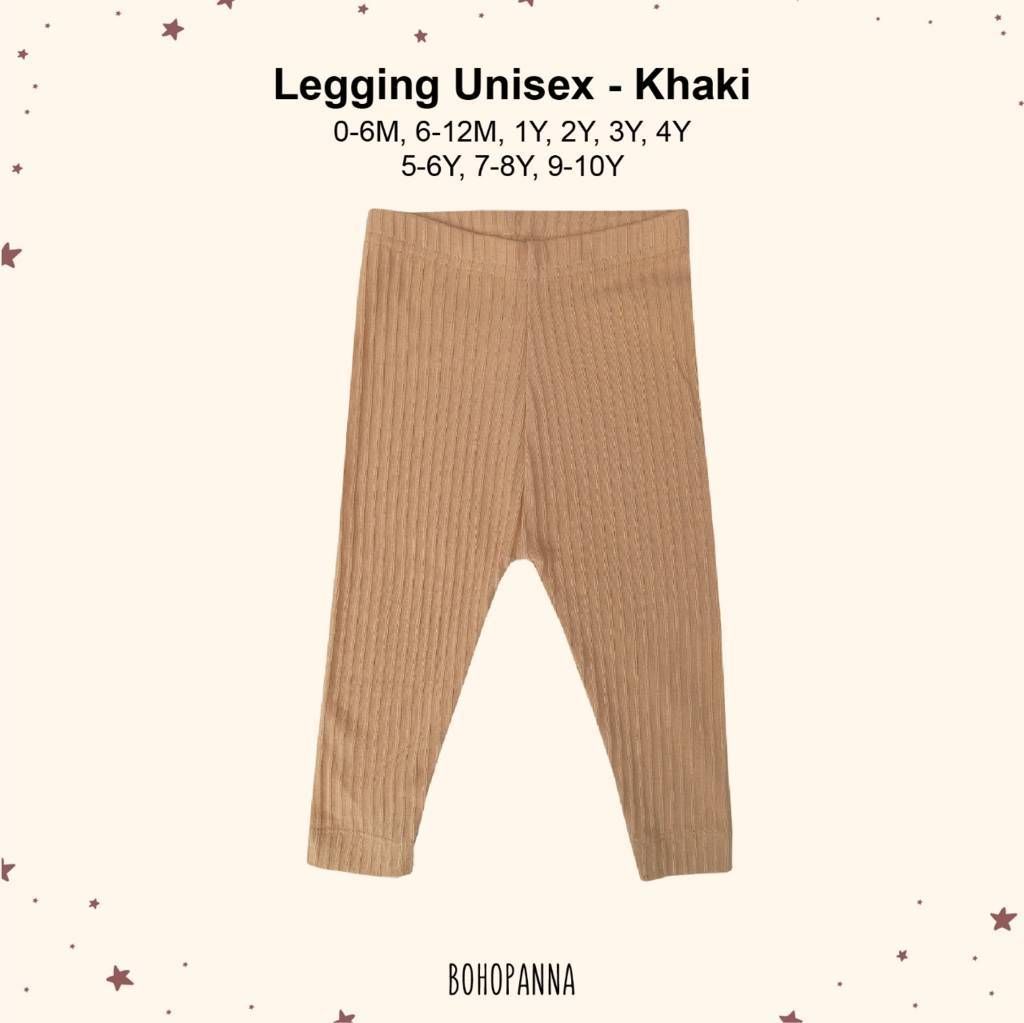 BOHOPANNA - LEGGING UNISEX - KHAKI 4Y - Celana Anak - 1