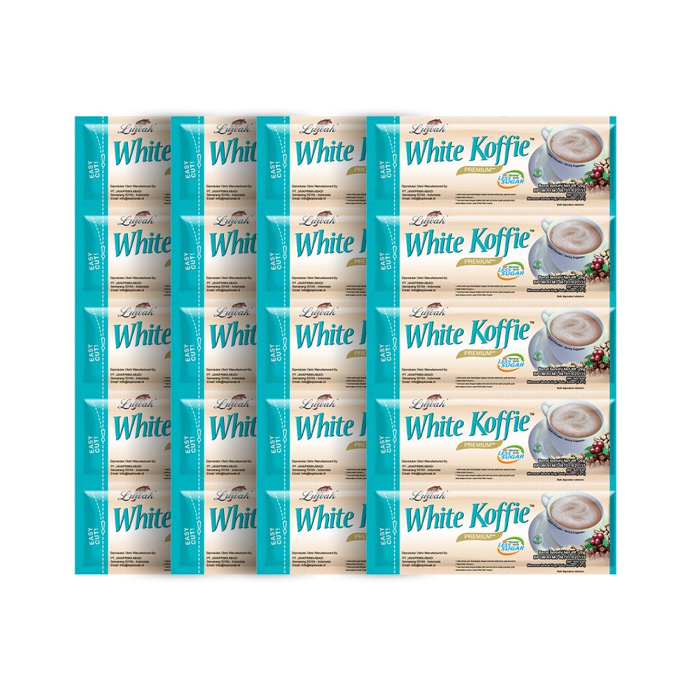 Kopi Luwak White Koffie Less Sugar Renceng 10x20gr - 4 Pcs - 2