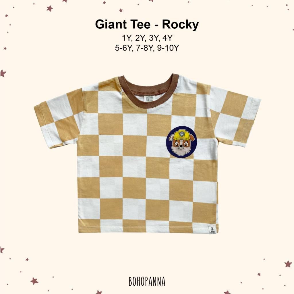 BOHOPANNA - GIANT TEE PAW PATROL- ROCKY 7-8Y - KAOS ANAK - 1