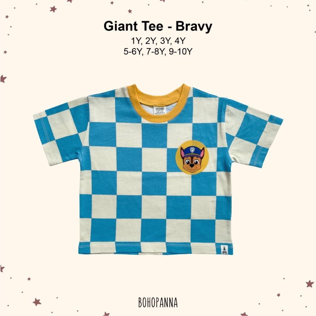 BOHOPANNA - GIANT TEE PAW PATROL- BRAVY 3Y - KAOS ANAK - 1