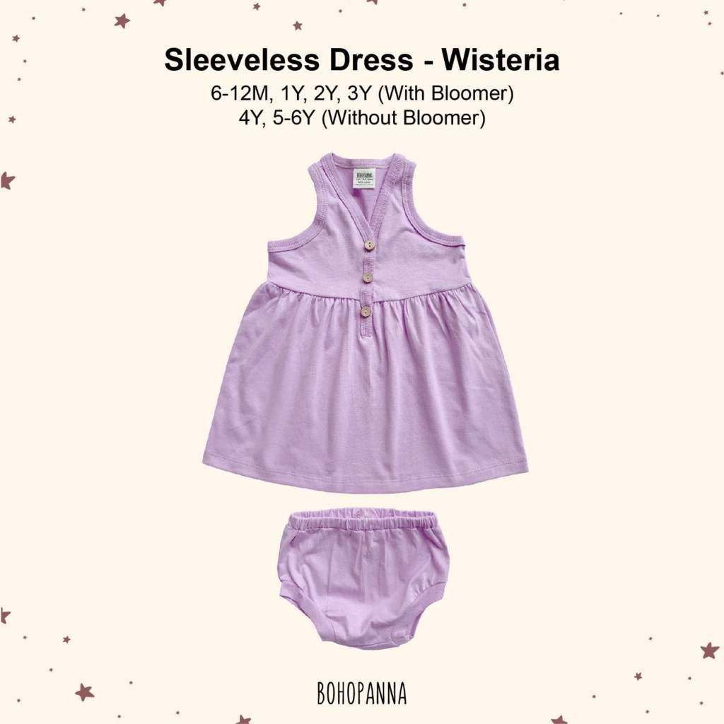 BOHOPANNA - SLEEVELESS DRESS - WISTERIA 4Y - Dress Anak Perempuan - 1