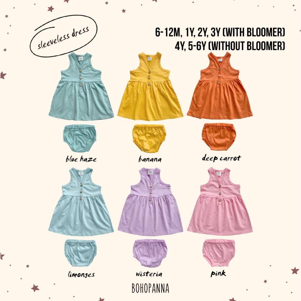 BOHOPANNA - SLEEVELESS DRESS - WISTERIA 4Y - Dress Anak Perempuan - 3