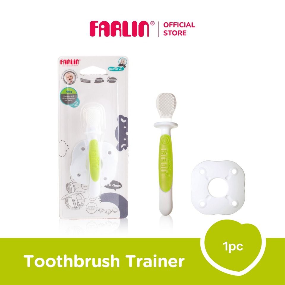 Farlin Stage 2 - Toothbrush trainer / Sikat Gigi Training Bayi - 1