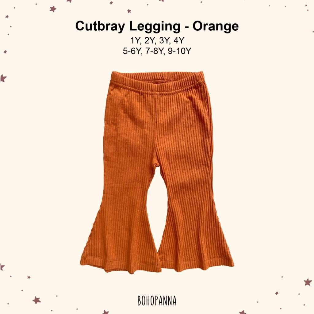 BOHOPANNA - CUTBRAY LEGGING PANTS - ORANGE 7-8Y - CELANA ANAK - 1