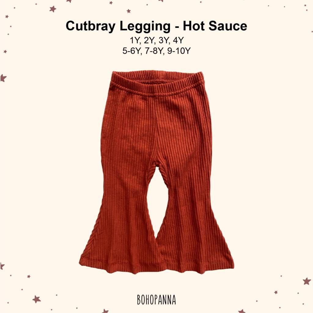 BOHOPANNA - CUTBRAY LEGGING PANTS - HOT SAUCE 1Y - CELANA ANAK - 1