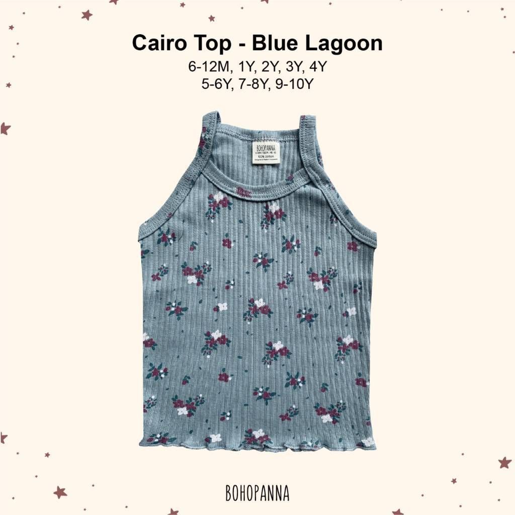 BOHOPANNA - CAIRO TOP - BLUE LAGOON 5-6Y - ATASAN ANAK - 1